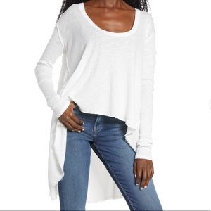 Free People TT Special Waffle Knit High/Low Top